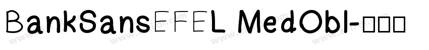 BankSansEFEL MedObl字体转换